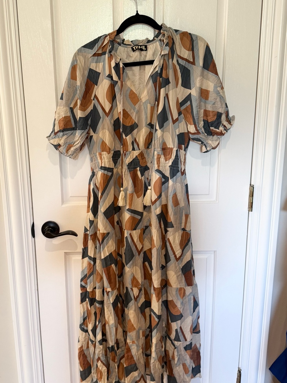 THML Geometric Midi Dress NWOT